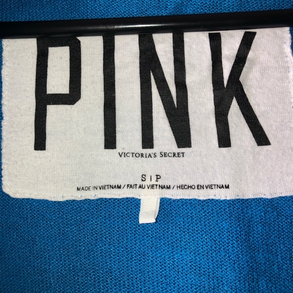 Size small blue PINK zip up sweatshirt - Picture 4 of 5